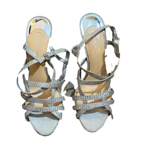 Gianni Bini Shoes - Women’s Size 11M 5” Open Toe Strappy Crystal Sparkly Heels